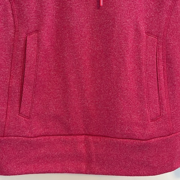 Adidas 3 Stripes Heather Pink Ultimate Hoodie - Picture 4 of 9
